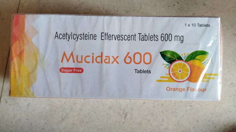 Mucidax 600 Acetylcysteine Effervescent Tablet