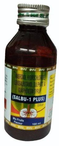 Ambroxol Hydrochloride Levosalbutamol Sulphate Guaiphenesin Syrup, Shelf Life : 24 Months