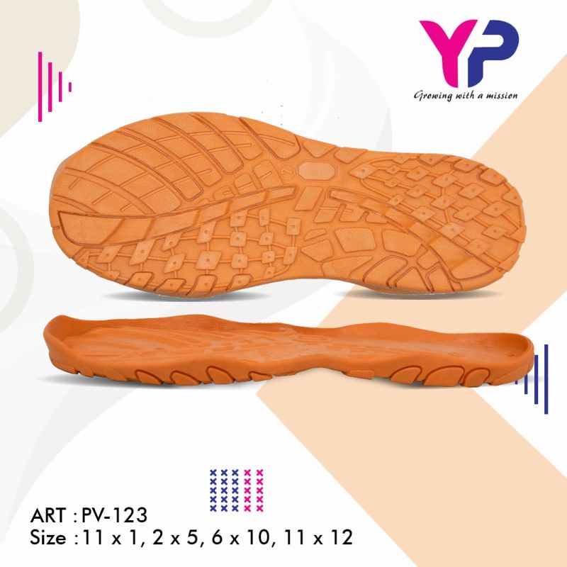 Eva Compound pv-123 shoe sole, Size : 6-10