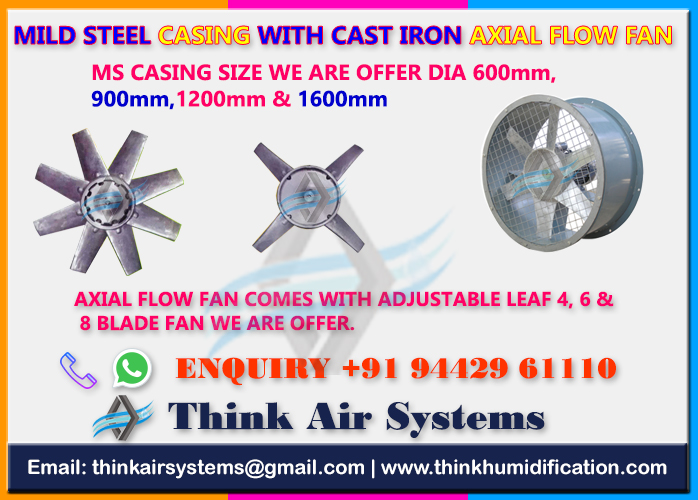 Axial Flow Fan with MS Casing  Humidification Equipment