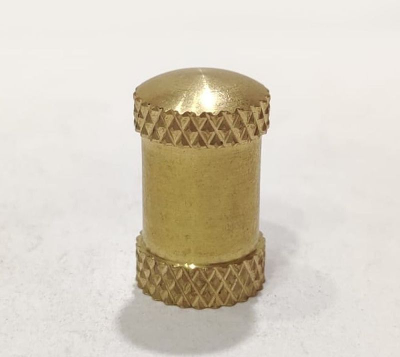 Golden Polished 30mm Brass Round Insert