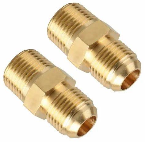Polished Brass Half Union, for Plumbing Pipe