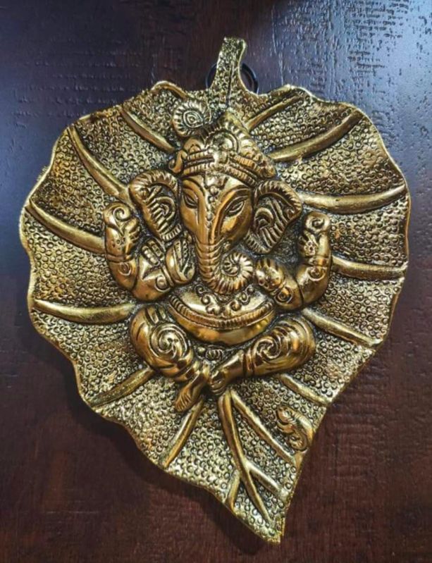 Printed Polished Metal Ganesh Ji hanging, for Decoration, Gifting, Festival, Gift, Nursery, Hotels, Home