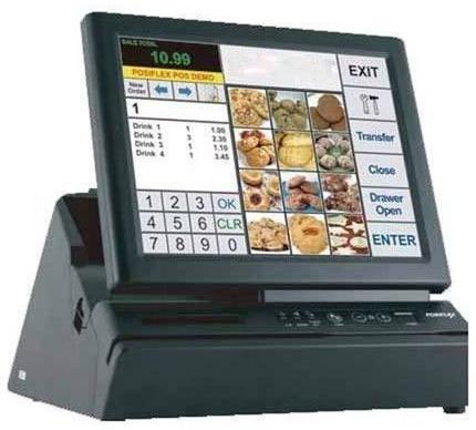Black Automatic Touch Screen Billing Machine