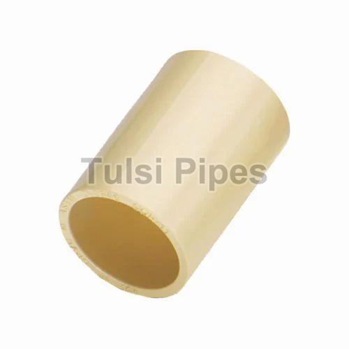 Off White Tulsi Pipes Round CPVC Coupler, for Water Fittings, Packaging Type : Box