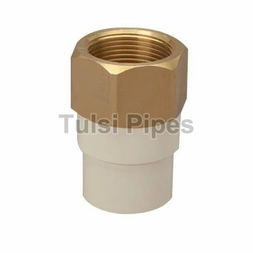 CPVC Female Threaded Brass Adapter, for Pipe Fittings, Shape : Round