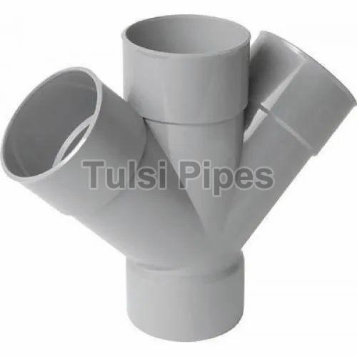 Tulsi Pipes SWR Double Y, for Plumbing, Color : Grey