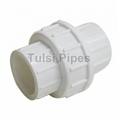 White Tulsi Tipes UPVC Union, for Plumbing, Feature : Durable, Easy To Fit, Rust Proof