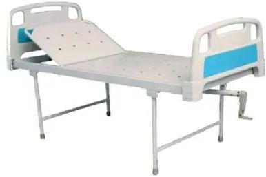 White DD Medicare Rectangular Polished Mild Steel Semi Fowler Bed, for Hospital, Size : Standard