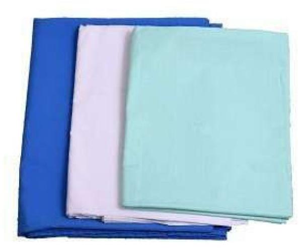 Zetmed Plain Colored Cotton Bed Sheets, for Hotel, Home, Technics : Machine Made