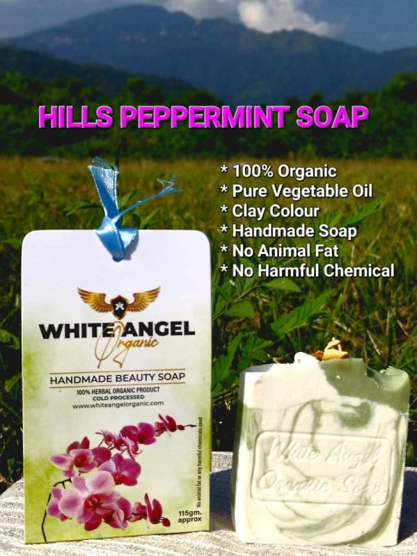 Hills Peppermint Soap, for Bathing, Gender : Male