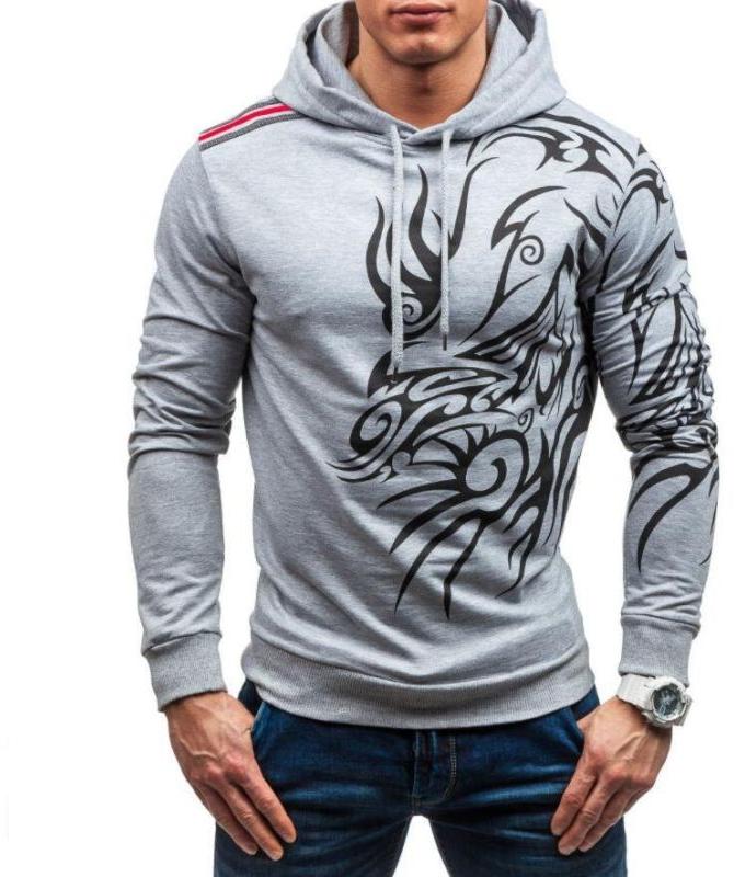 Mens Printed Hoodie