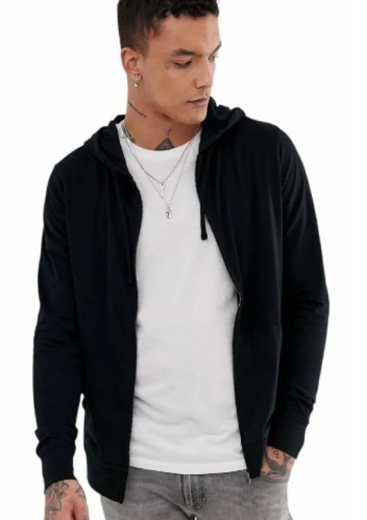 Plain Cotton Mens Zipper Hoodie, Size : XL, XXL