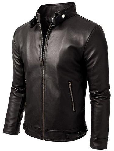 Plain Leather Rexine Mens Zipper Jacket, Feature : Waterproof, Skin-Friendly, Eco-friendly