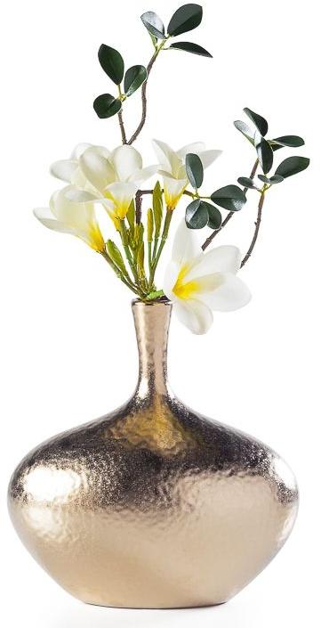 Copper Plated Aluminium Flower Vase, for Decoration, Speciality : Durable, Fine Finished