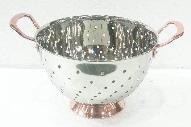 Silver GE-79951 5 QT Stainless Steel Colander, for Home, Hotel, Shop
