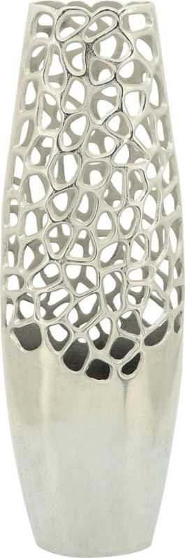 Nickle Aluminium Perforated Flower Vase For Hotel Decor Home Decor Installation Type Table