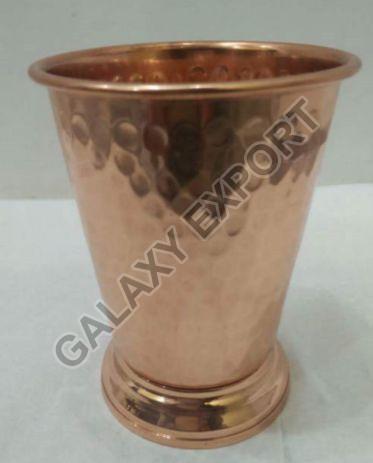 Brown Round Polished GE-1424 Copper Tumbler, for Drinking Use, Size : Standard