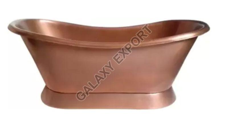 Brown Rectangular Polished GE 5405 Copper Bathtub, Pattern : Plain