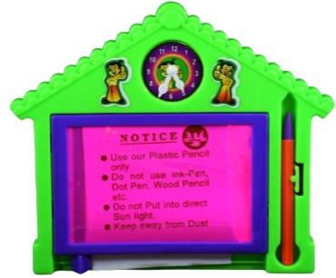 Plastic Kids Clock Magic Slate, for Learning, Style : Educational