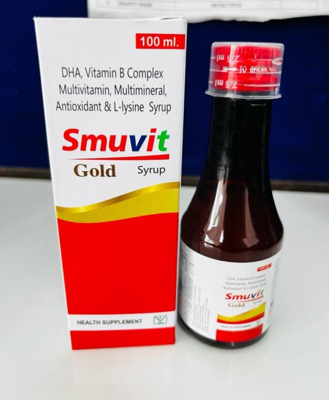 Smuvit gold syrup, Certification : FSSAI