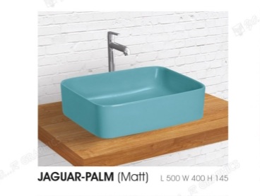 Rectangular Jaguar Palm (matt) Wash Basin, For Home, Hotel, Restaurant, Style : Modern