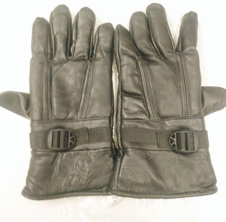Mens Pure Leather Bike Gloves
