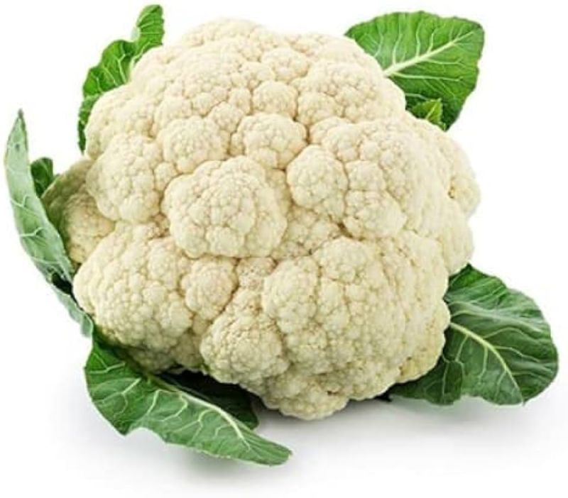 White Oval Natural Fresh Cauliflower, for Human Consumption, Packaging