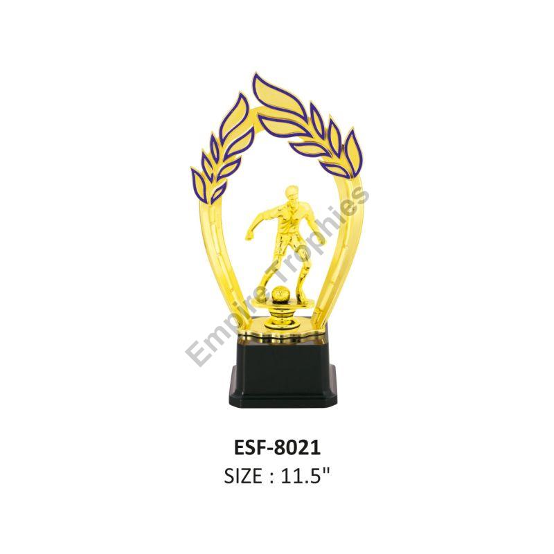 Customized Plain Polished Wood Foot Ball Trophy, For Sports, Style : Attractive