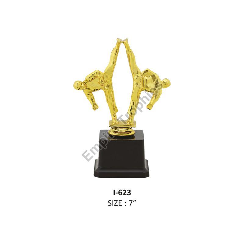 Gold metal Plain karate trophy, for Sports, Gender : Unisex