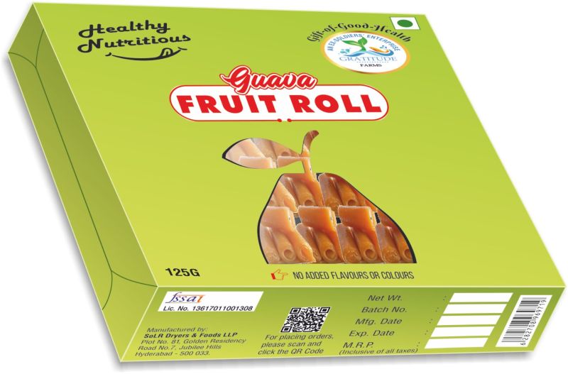 Processed Guava Fruit Rolls, Certification : FSSAI