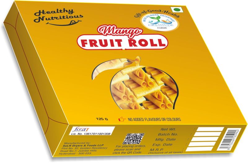 Mango Fruit Rolls, Certification : FSSAI