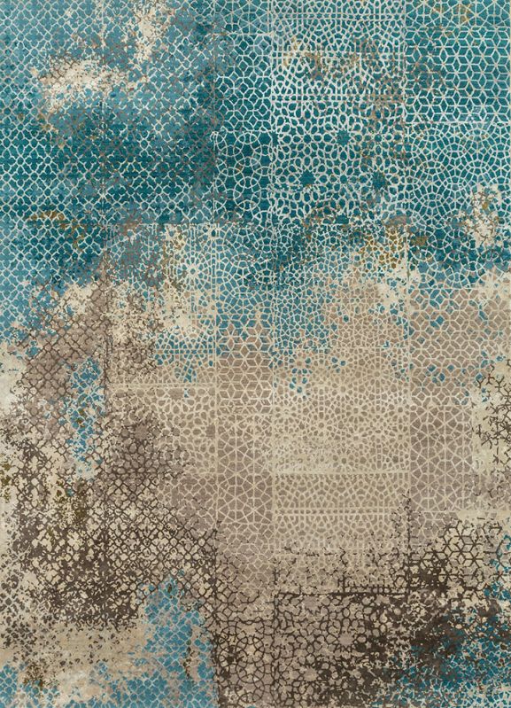 Rectangular Smooth Printed Pebble Hand Knotted Rug, for Home, Office, Hotel, Packaging Type : Roll