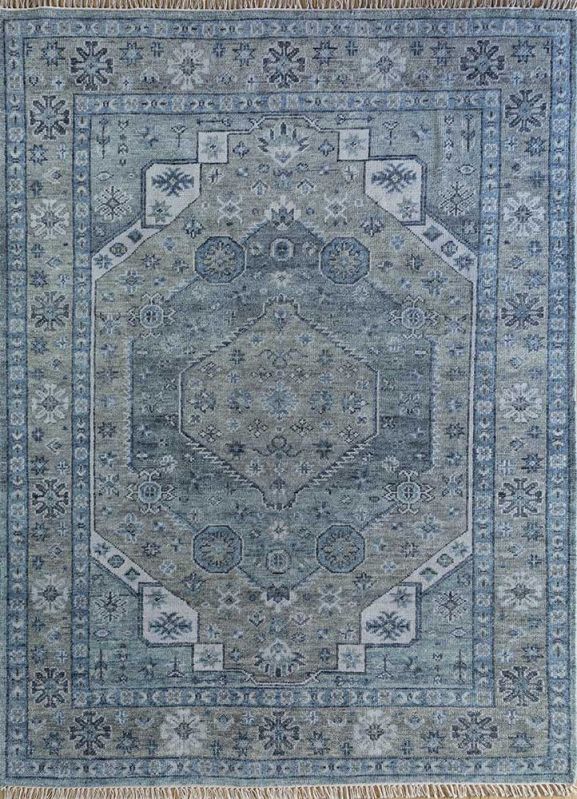 Erbe Blue Hand Knotted Rug