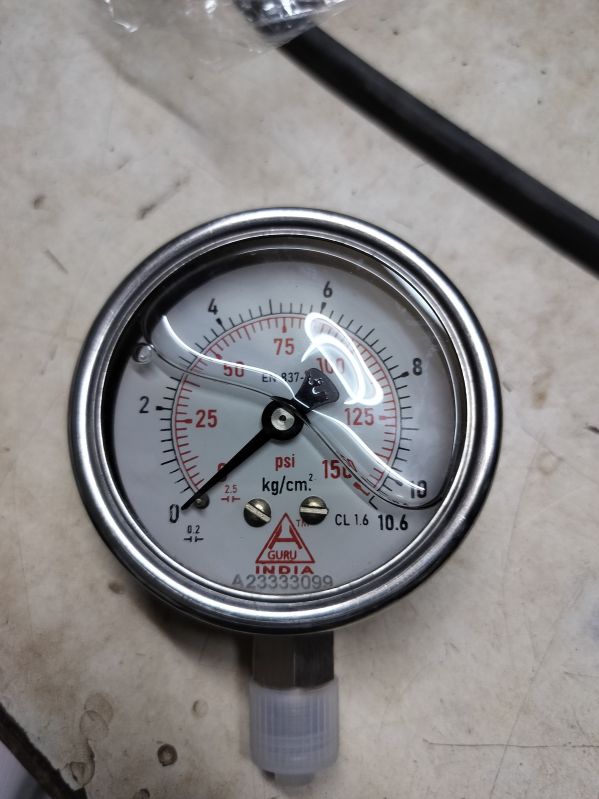 Manual Analog Pressure Gauge, Shape : Round