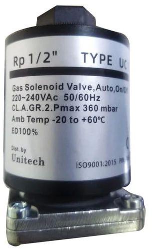 Alluminium Body Electric Gas Solenoid Valve, Size : 2 inch (H)