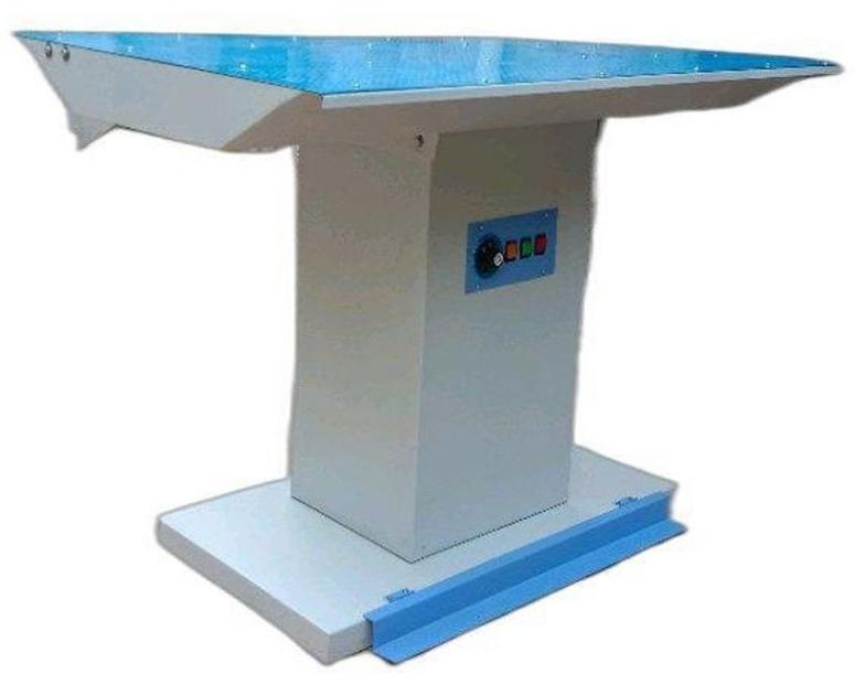 220V Mild Steel Vacuum Iron Table, Color : Blue White