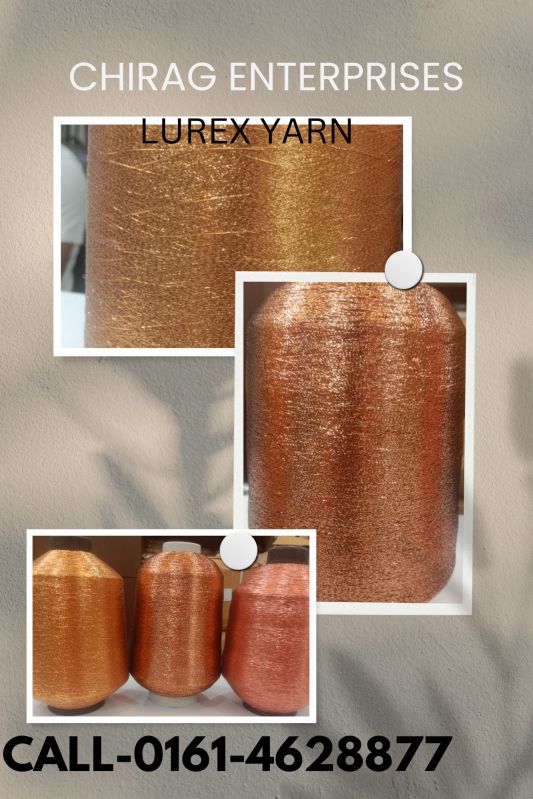 Polyster Film Lurex Yarn, For Knittin, Weavng, Embroidery, Feature : Soft, Fine Colourful