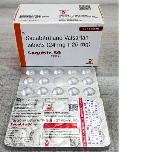 Sacubitril And Valsartan 50mg Tablet, Packaging Type : Strips