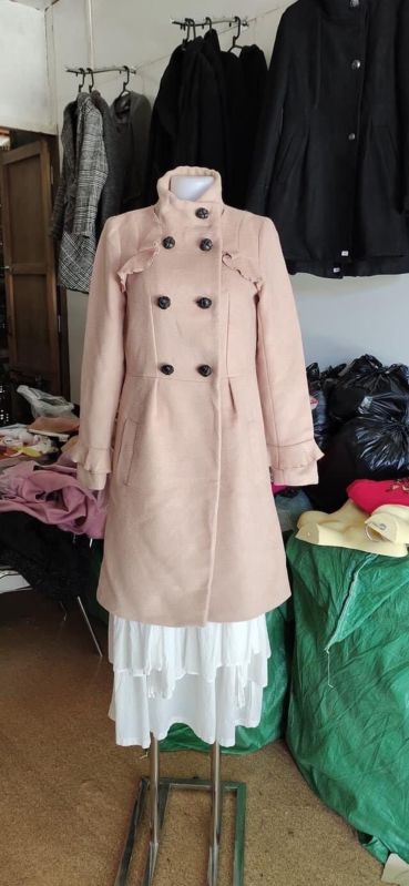 Plain Wool women winter coat, Size : all sizes
