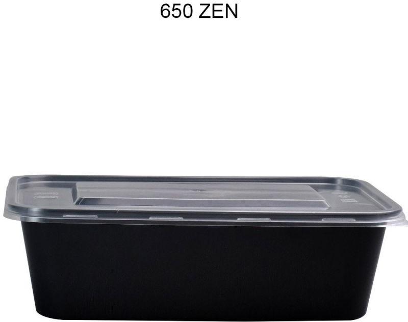 Saras Rectangular Smooth Plastic 650ml Zen/rectangle Container, Plastic ...