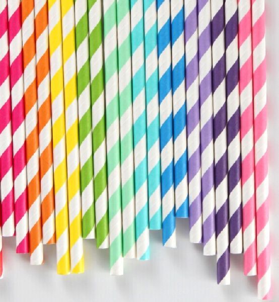 8mm Plain and ptd Paper Straw, for Use Restaurant, Length : 6 Inch at ...