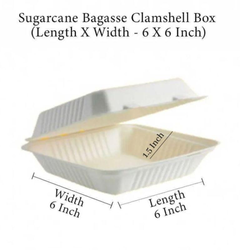 Box - 6x6 Bagasse