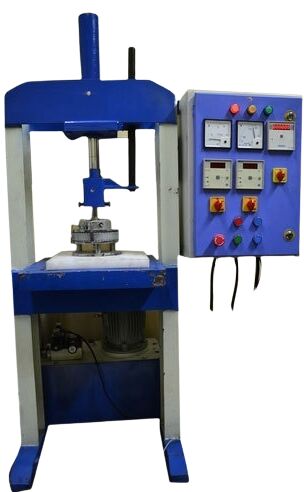 Blue 100-500kg Mild Steel Hydraulic Paper Plate Machine