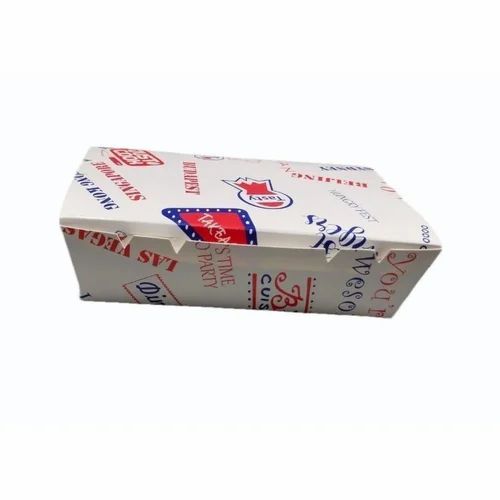Rectangle 500ml Paper Lunch Box, Size : 178X178X45 mm