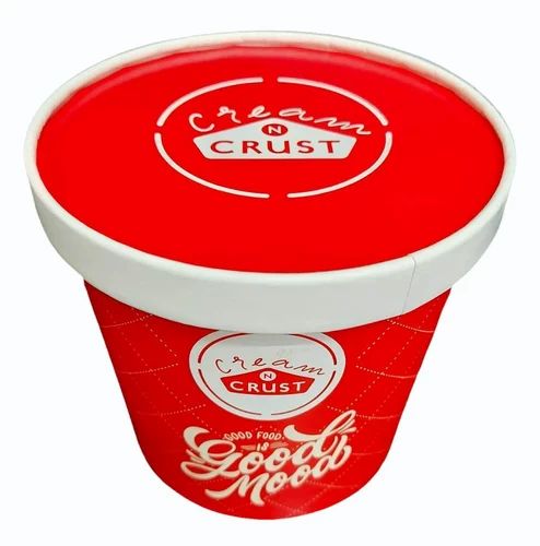 750ml Printed Paper Round Food Container, Capacity : 1000ml