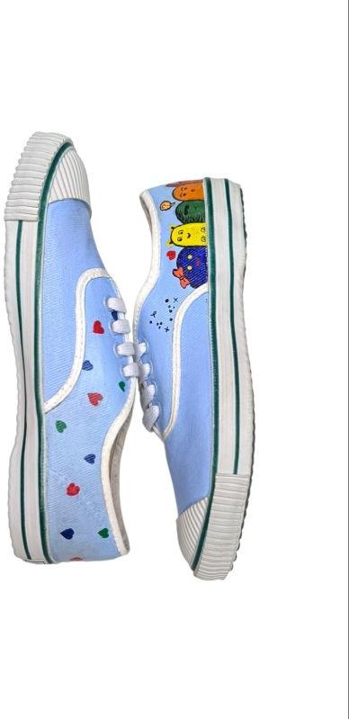 Canvas PU Leather 5 carry handpainted shoes, Certification : ISO 9001:2008 Certified