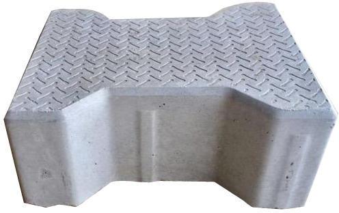 White Rectangular i shape paver block 80mm, for Flooring, Size : 9x11inch, 8x10inch, 7x9inch