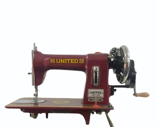 Maroon Mild Steel United Sewing Machine