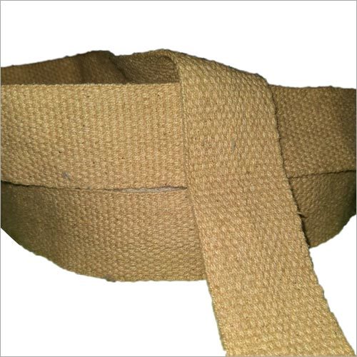 Brown Plain Cotton Jute Tapes, for Industrial, Technics : Machine Made